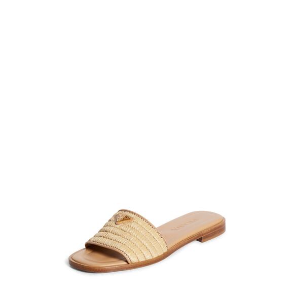 Prada Raffia Slide Sandal - US 9.5 - Picture 1 of 7